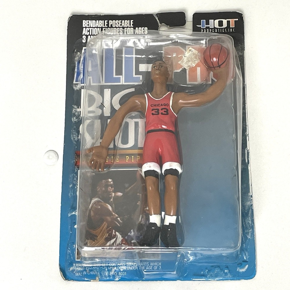 Vintage 1993 Scottie Pippen All-Pro Big Shot 7" Bendable Figure Chicago Bulls